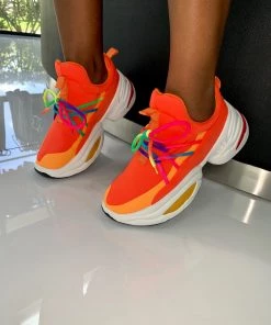 SHOP SO REAL Orange Brust Trainers 🍊