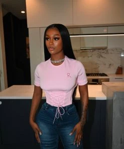 SHOP SO REAL Tops Tie Up Top