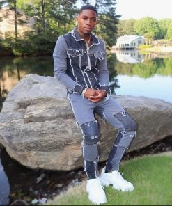 SHOP SO REAL Men Vintage Denim Sets