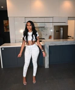 SHOP SO REAL Sets Women Solitaire Stones Pants