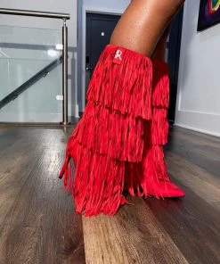 SHOP SO REAL Footwear Reverse Cowgirl Fringe Boots