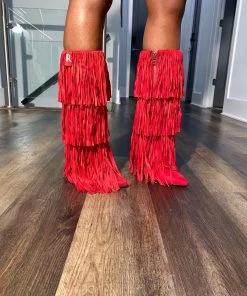 SHOP SO REAL Footwear Reverse Cowgirl Fringe Boots