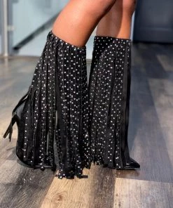 SHOP SO REAL Heels Showgirl Fringe Boots