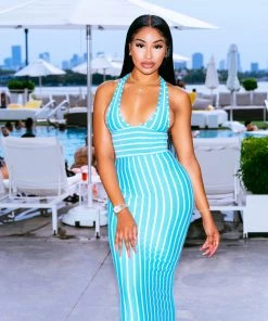 SHOP SO REAL Sun-Day Dress - Blue