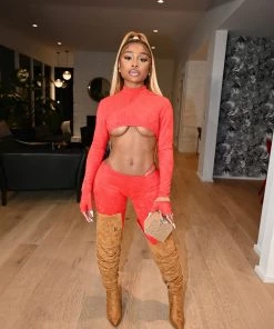 SHOP SO REAL Stacked Boots Brown